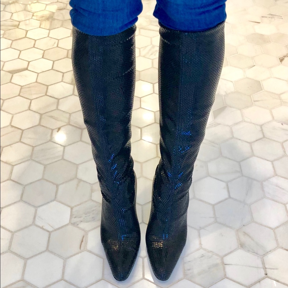 Bruno Magli sz 6 knee high stretch boots